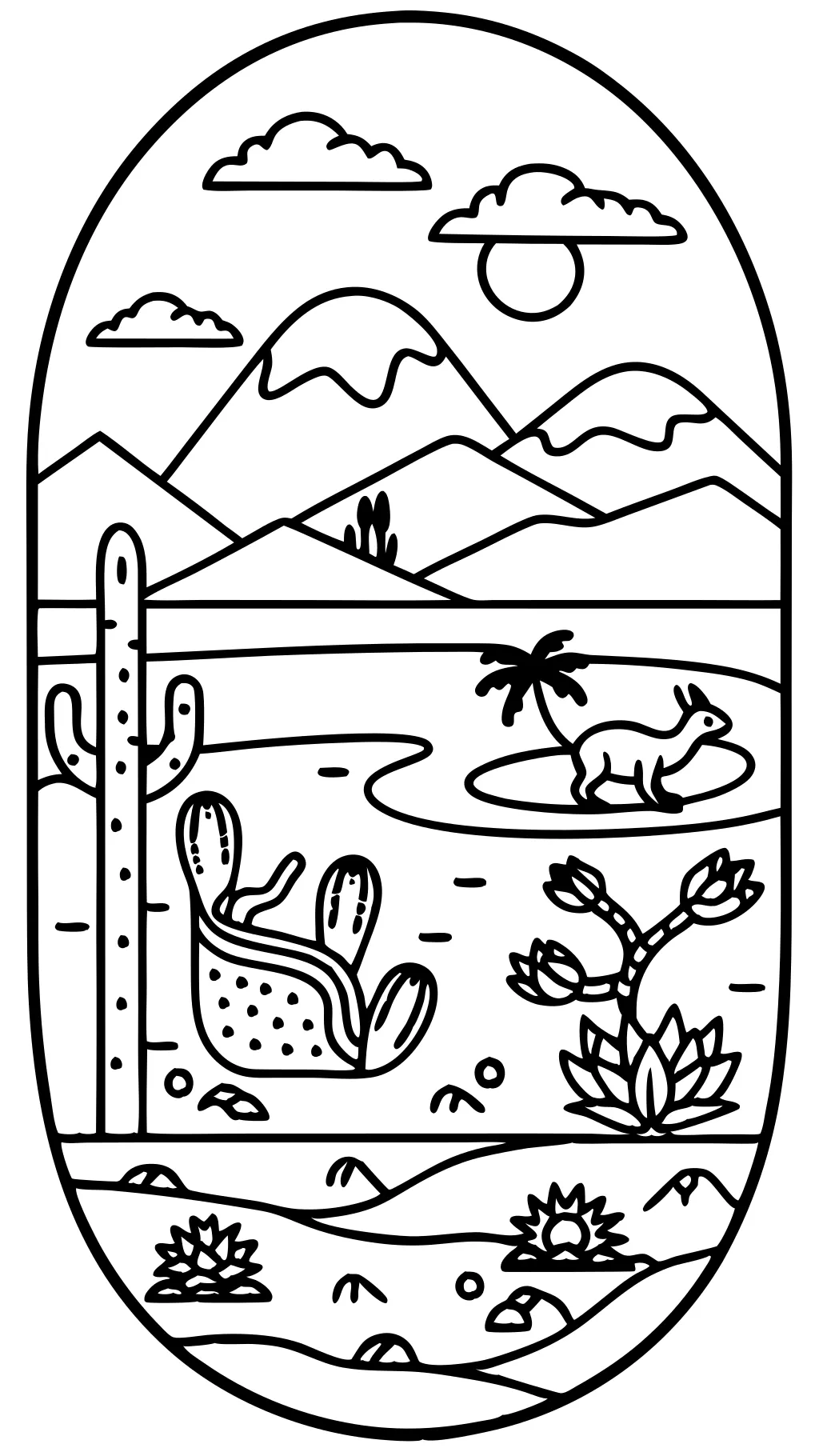 desert coloring pages